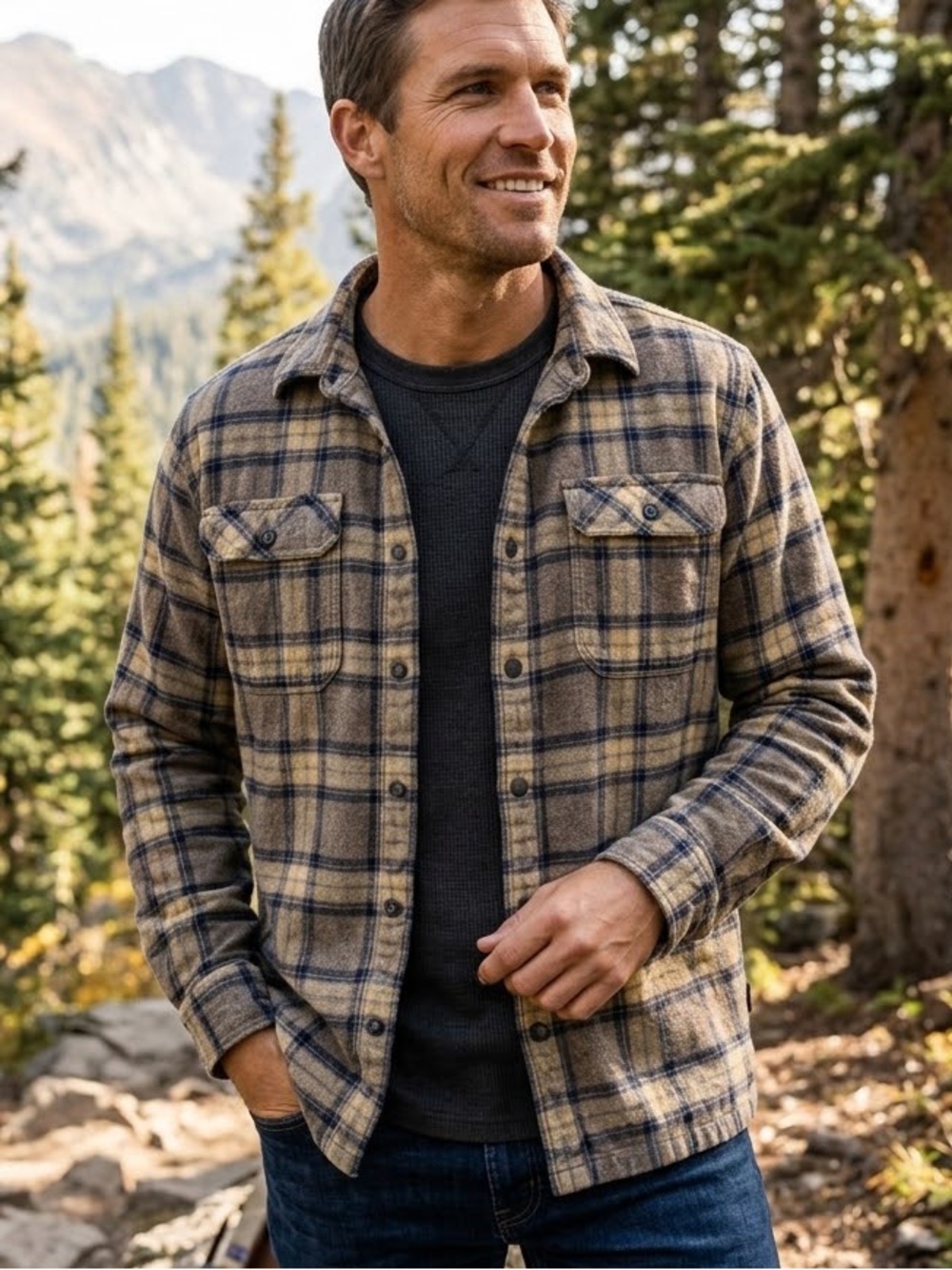 Patagonia Fjord Flannel Shirt Men’s L Organic Cotton Plaid Workwear Gorpcore